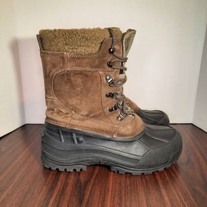 Elk Woods Pearsons Rubber Leather Insulated Lined Waterproof Work Duck Boots